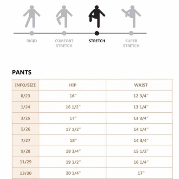 Kancan Jeans Size Chart Inseam